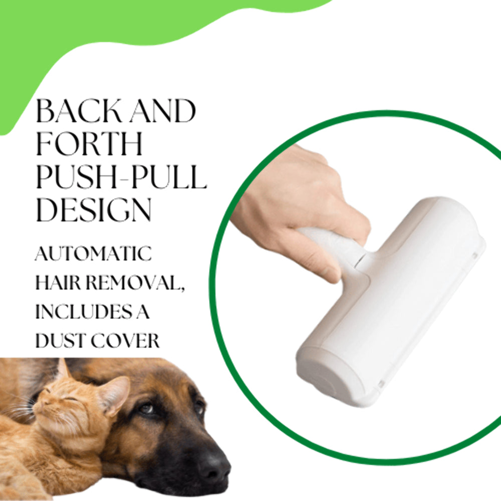 Reusable Pet Hair Remover Roller for Furniture, Upholstery, Carpets, and Car Interiors