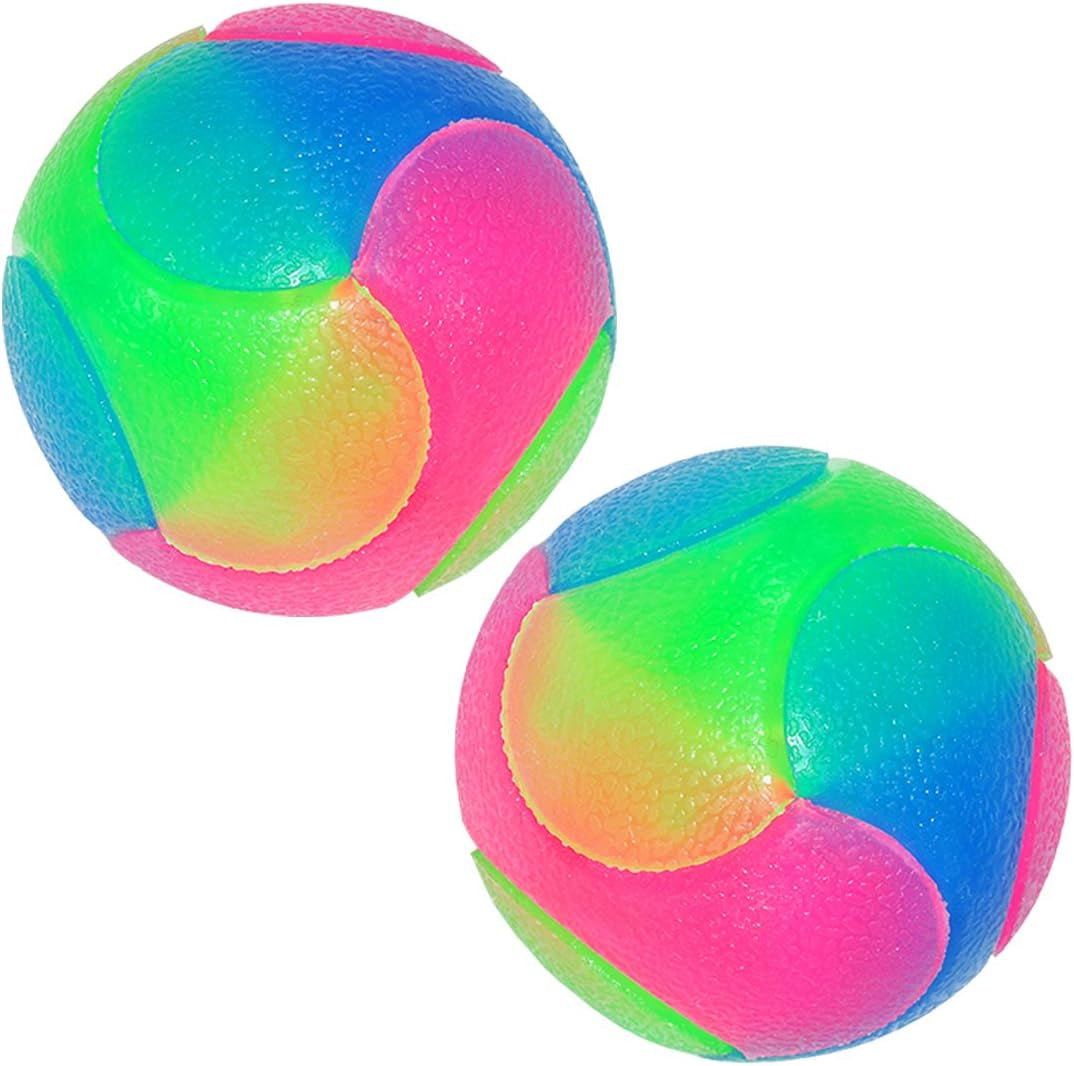 Illuminated LED Dog Balls - Glow-in-the-Dark Toys for Puppies, Cats, and Dogs