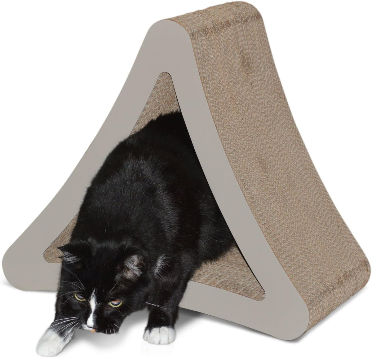 Vertical Cat Scratching Post with Three Sides, 18" x 10.5" x 15.9