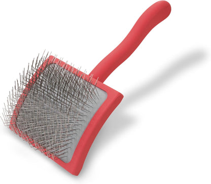 Big G Professional Slicker Brush for Dogs (Goldendoodles, Labradoodles, Poodles) - Efficient Grooming, Fluffing, and Detangling, Coral, Large