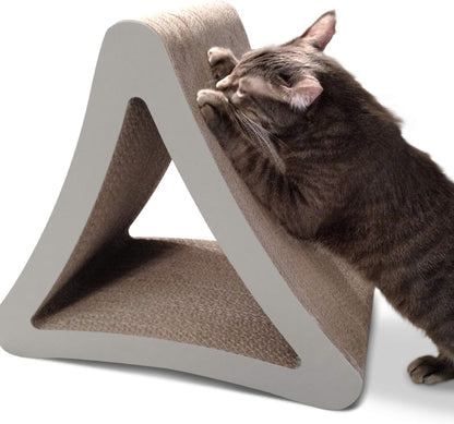 Vertical Cat Scratching Post with Three Sides, 18" x 10.5" x 15.9