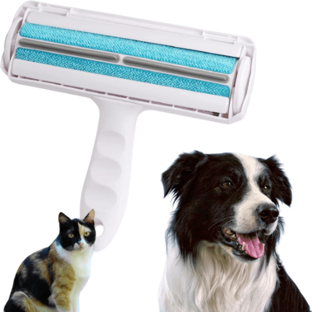 Reusable Pet Hair Remover Roller for Furniture, Upholstery, Carpets, and Car Interiors